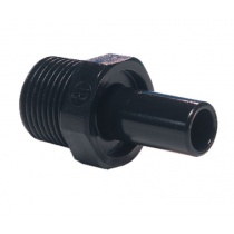 John Guest Stem Adaptor – BSP Thread 6mm - 1/4 BLACK (PM050612E)