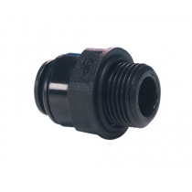 John Guest Straight Adaptor – BSP Thread 8mm - 1/8 BLACK (PM010811E)