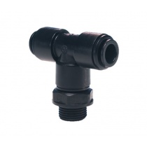 John Guest Swivel Tee – Centre Leg BSP Thread 12mm - 1/2 BLACK (PM101214E)