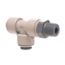 John Guest Swivel Male Run Tee – BSPT Thread 5/16 / 1/8 (PM110801S)